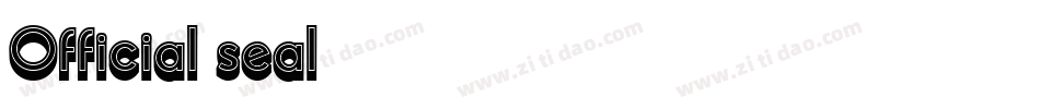 Official seal字体转换